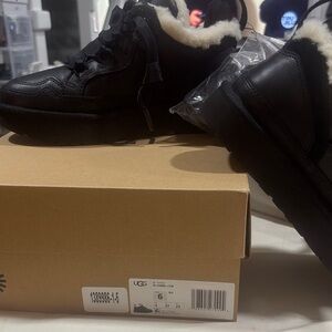 UGG Black Shoes with Cream Lining